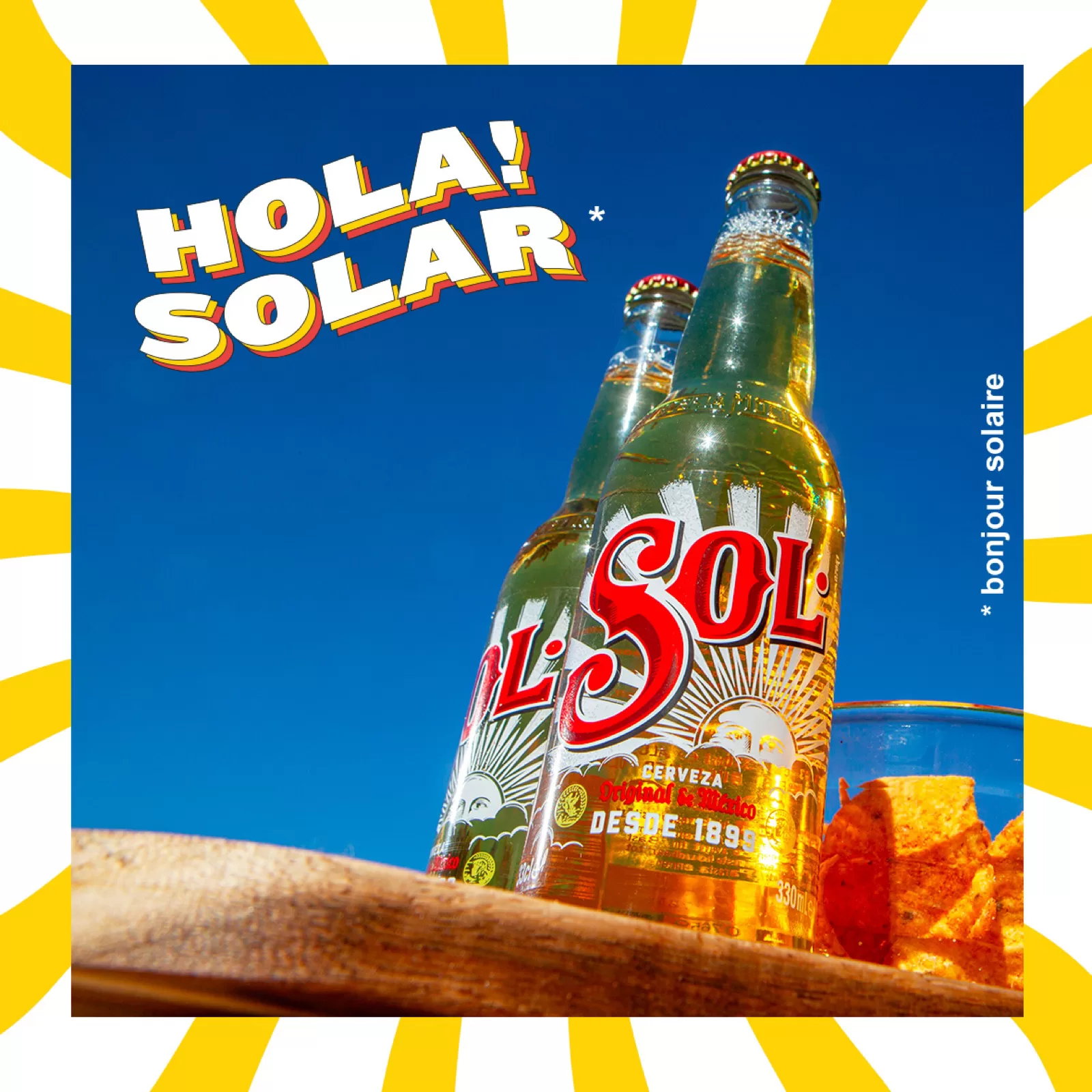 Campagne Sol, bouteilles en extérieur