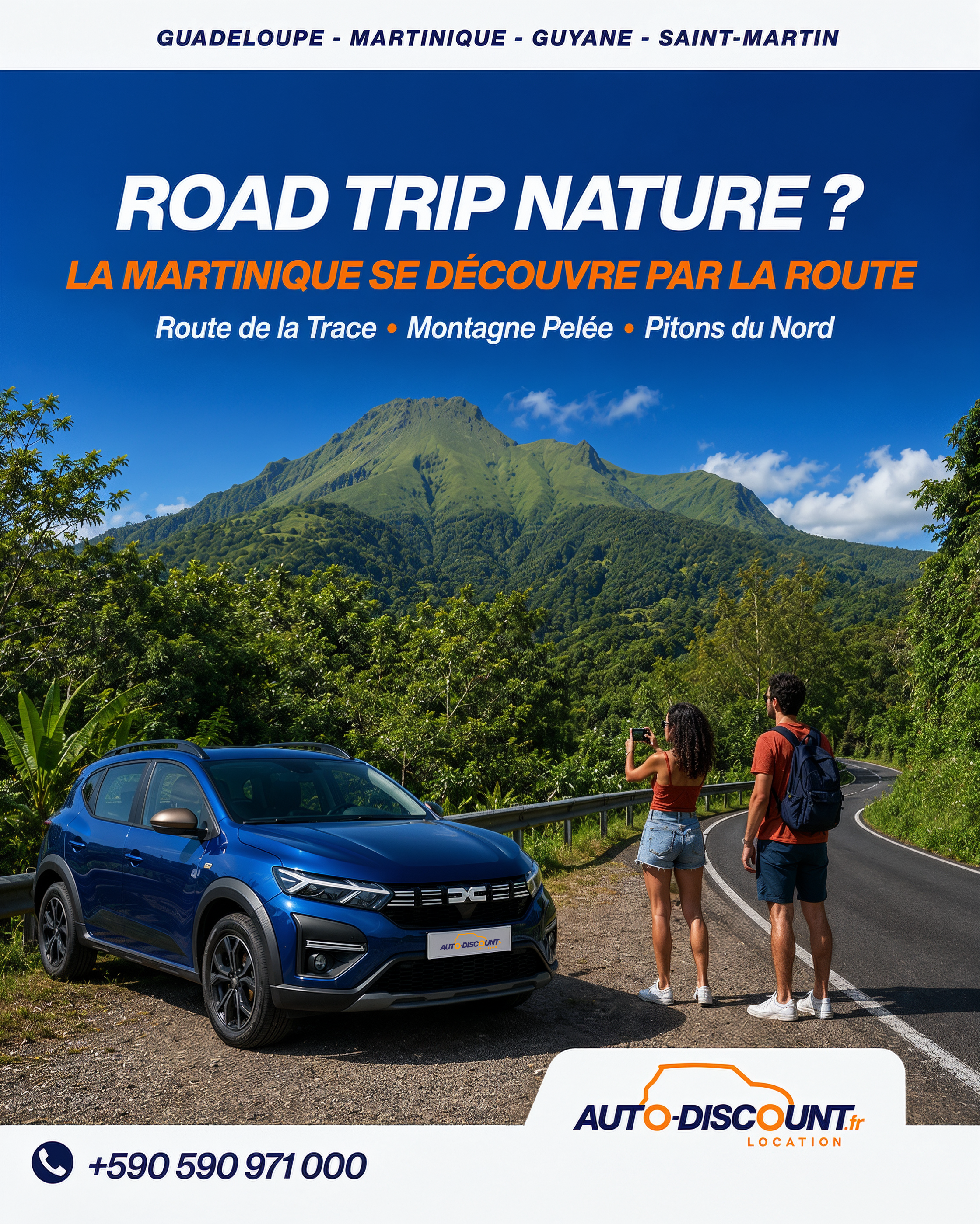 Post Auto Discount — Road Trip Nature, la Martinique se découvre par la route
