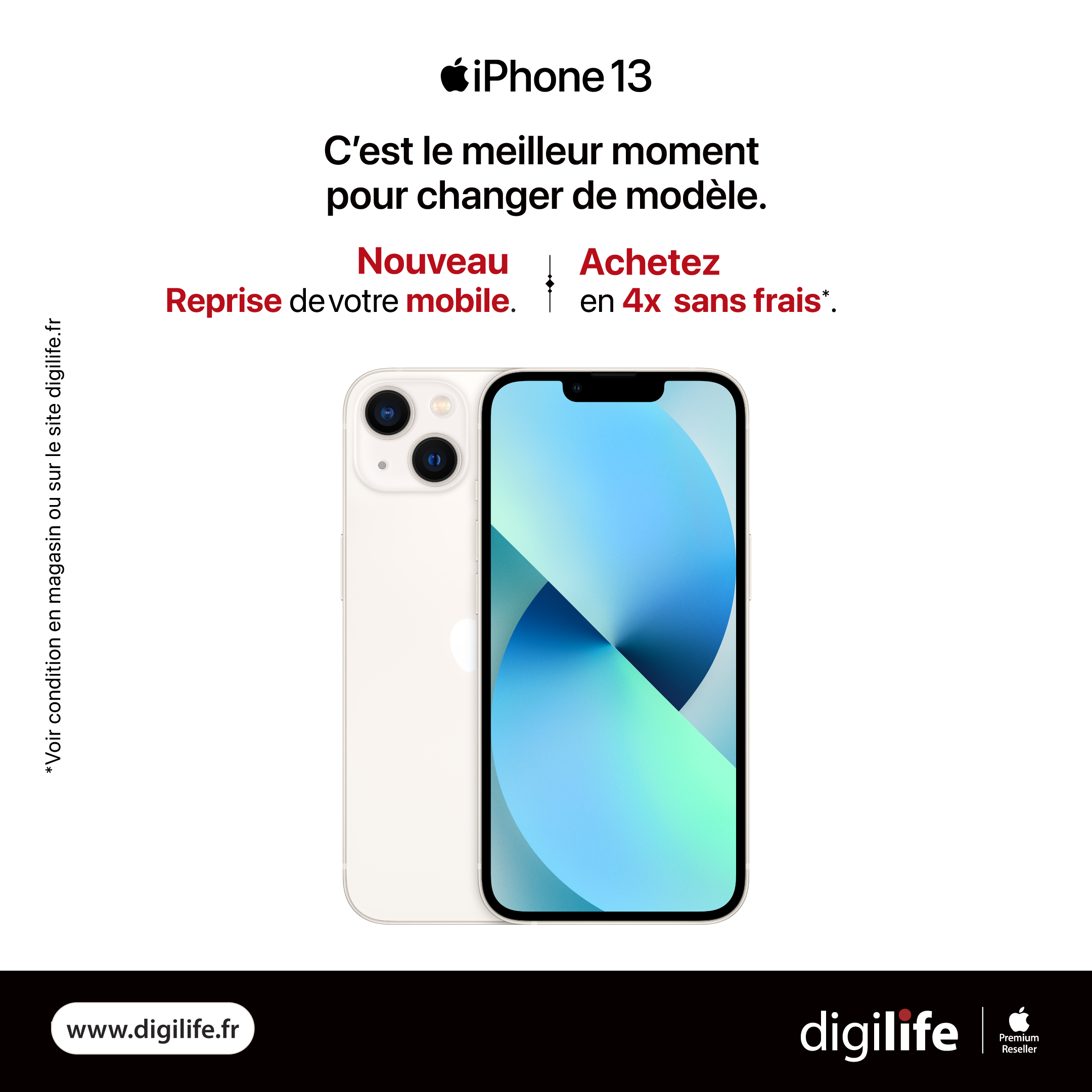 Post carré Digilife Reprise mobile — iPhone 13