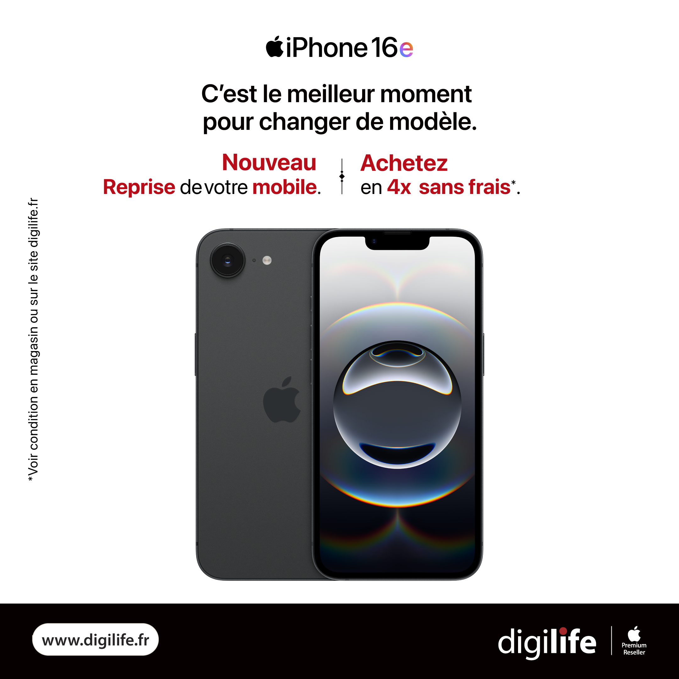 Post carré Digilife Reprise mobile — iPhone 16e