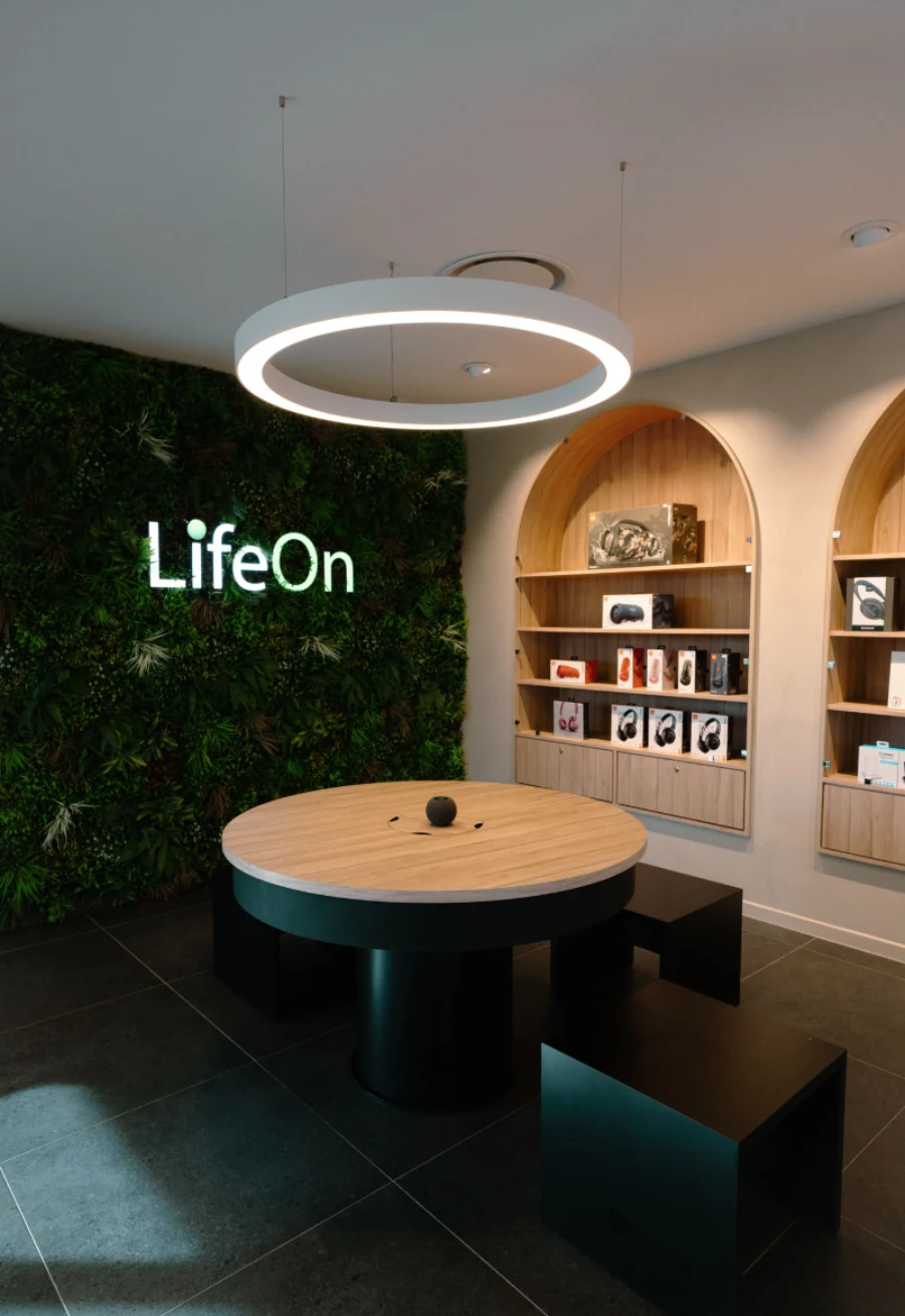 Espace d’accueil de la boutique LifeOn